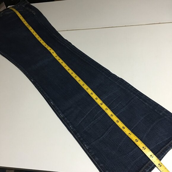 Lucky Brand Sweet N Low Womens Jeans Size 12/31 Dark Wash Distressed - Picture 11 of 13